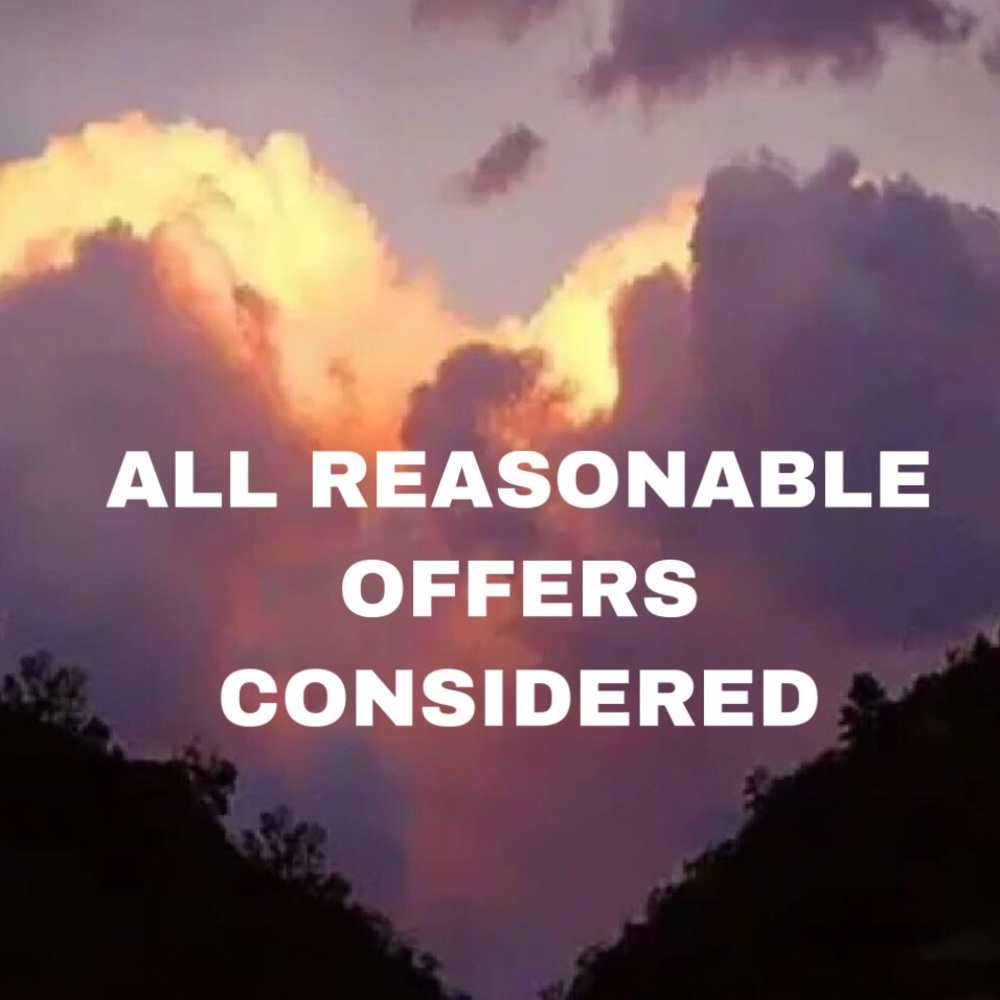 Reasonable offers accepted